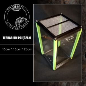 Terrarium PLEXI 5,6l (15*15*25) Black-Green