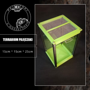 Terrarium PLEXI 5,6l (15*15*25) Green-Black